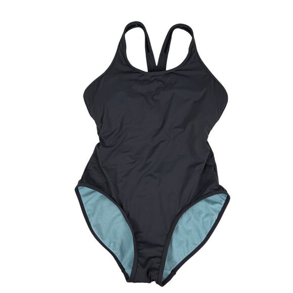Athleta Ready to Run One Piece Swimsuit size Medium Gray - Picture 2 of 9